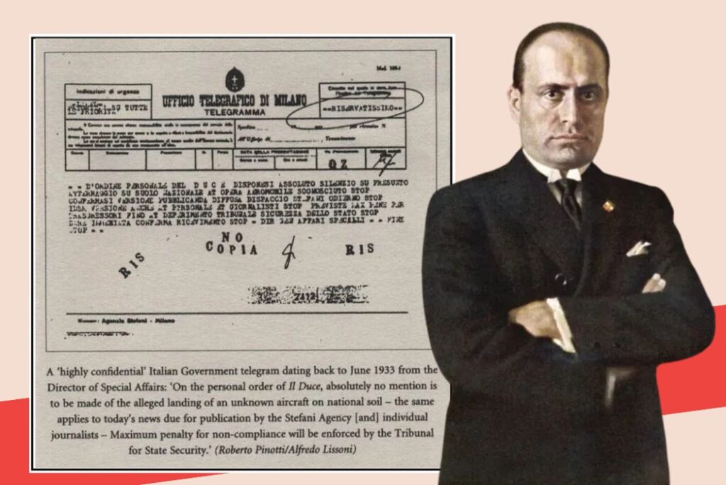 sigureca FORMAT 2 43 Roswell nije bio prvi: U fokusu je Mussolinijeva olupina NLO-a iz 1933. godine