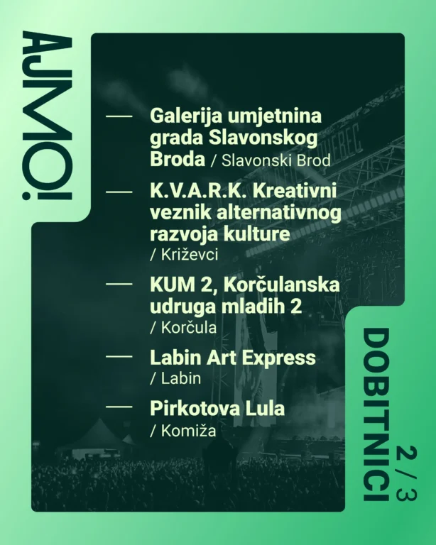 Da nam scena ne bude AJME: Objavljeno tko je dobio lovu za koncerte u manjim sredinama