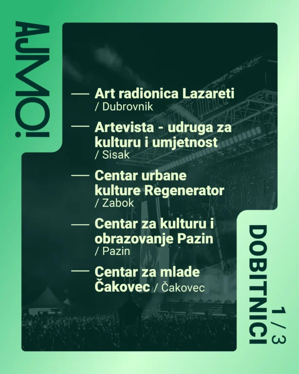 Da nam scena ne bude AJME: Objavljeno tko je dobio lovu za koncerte u manjim sredinama