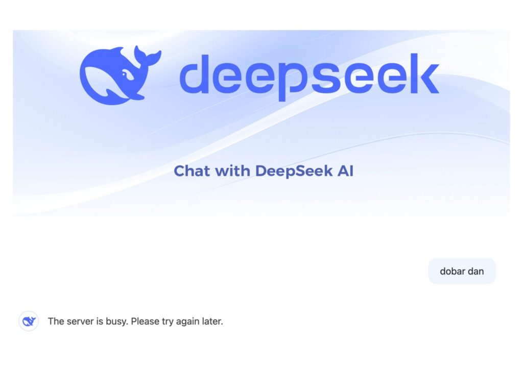 Svi pišu o kineskom čudu DeepSeek. Treba im javiti da Kinez uglavnom ne radi