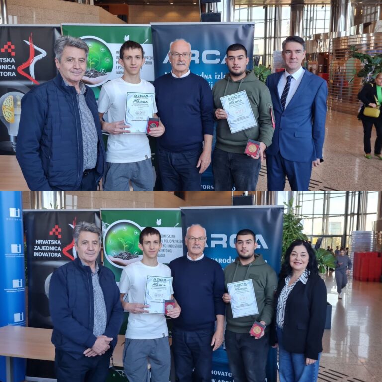 Mladi inovatori iz šibenskog Faust Vrančića pobrali medalje na zagrebačkoj izložbi izuma