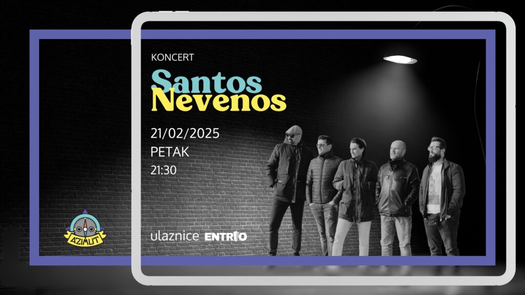 Koncert Santos Nevenos u klubu Azimut, kao da je bilo nekad