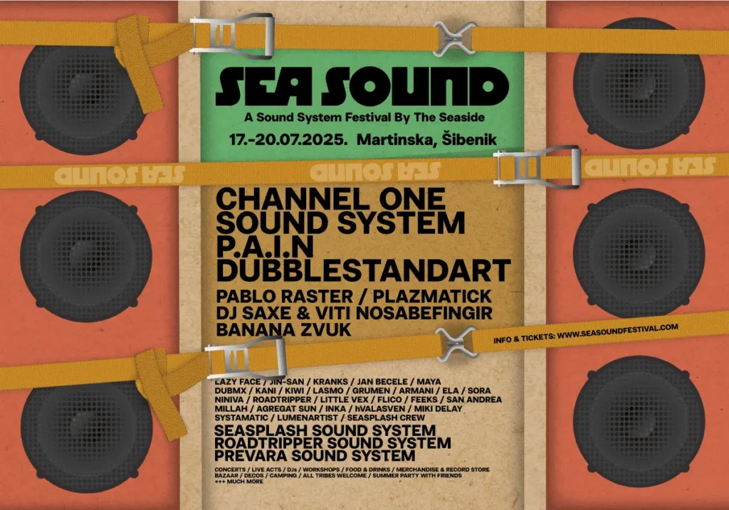 Poznati su svi izvođači Sea Sound Festivala. Na čelu je Channel One Sound System