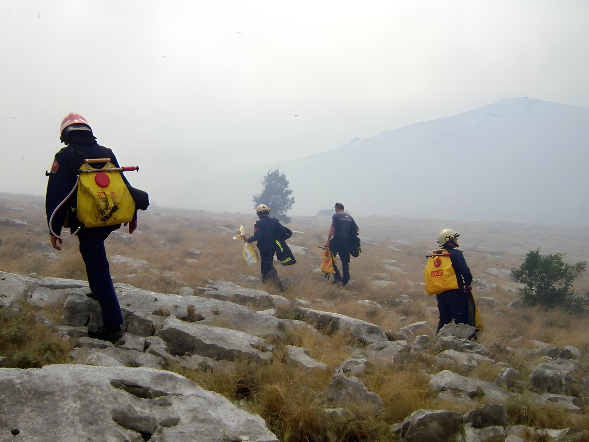 Vatrogasci prije stradanja na Kornatima