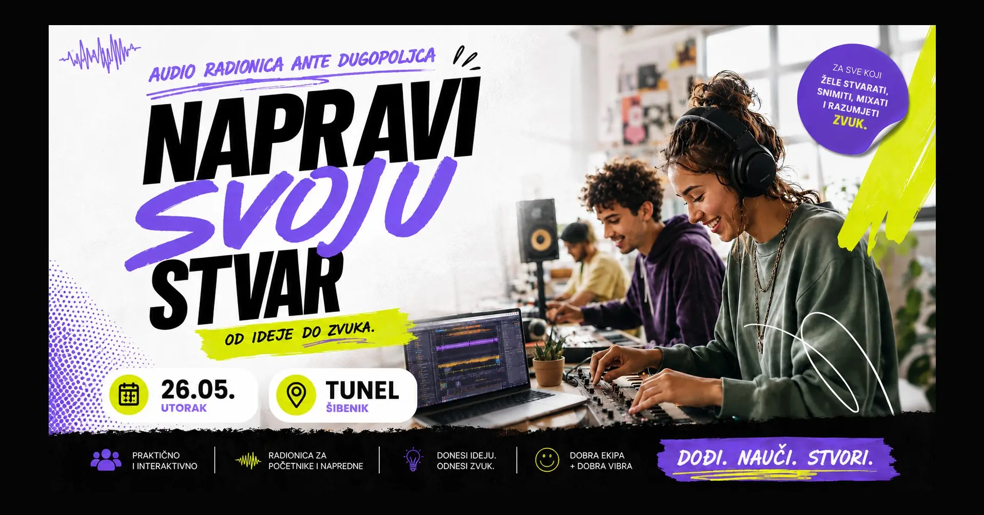tunel-audio-radionica-ante-dugopoljac Od ideje do gotove stvari: Kako danas nastaje elektronička glazba i zašto više ne trebate skupi studio