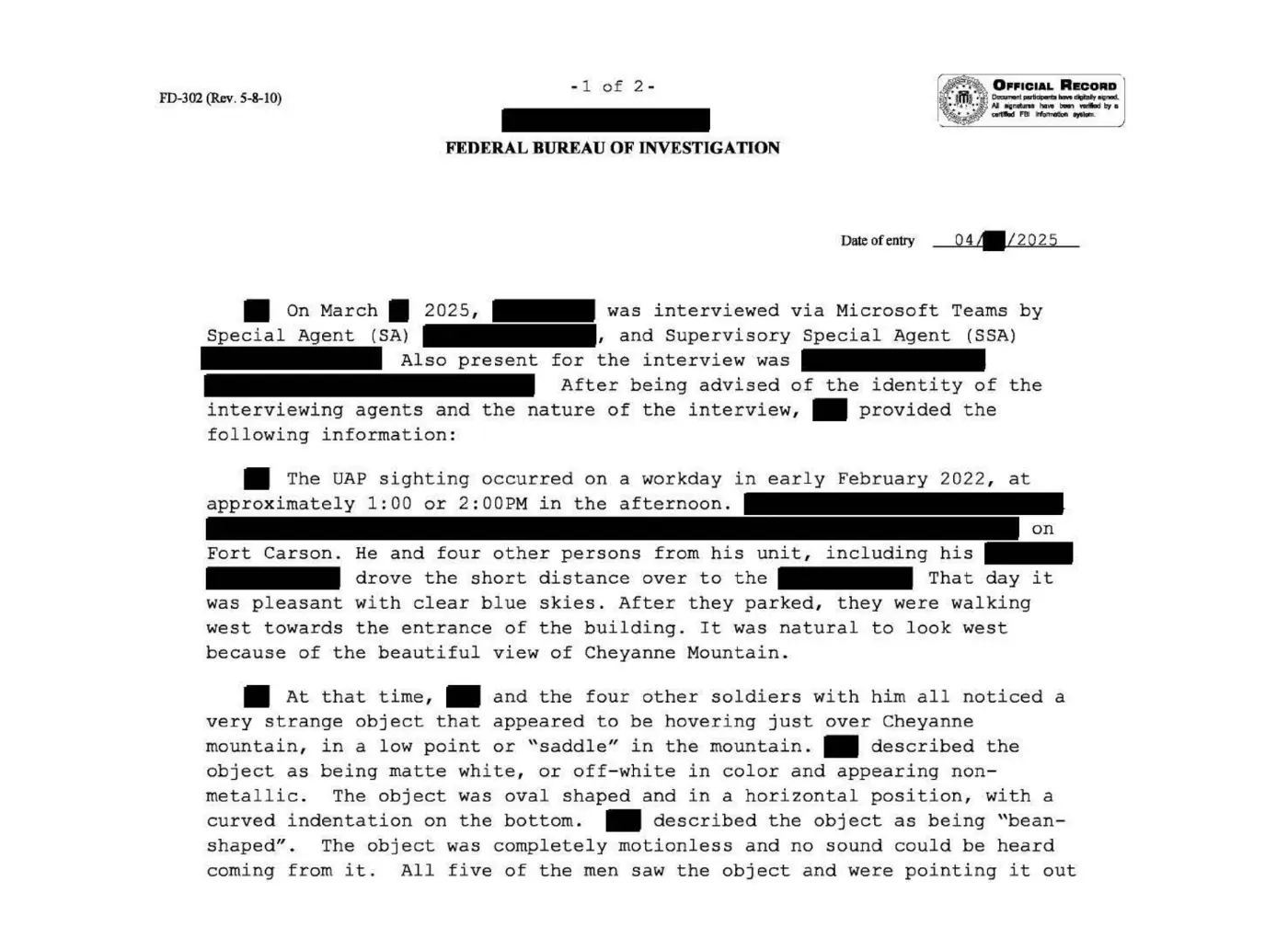 Pentagon objavio treći paket NLO dosjea: Svjetleće kugle, FBI rekonstrukcije i novi neriješeni slučajevi