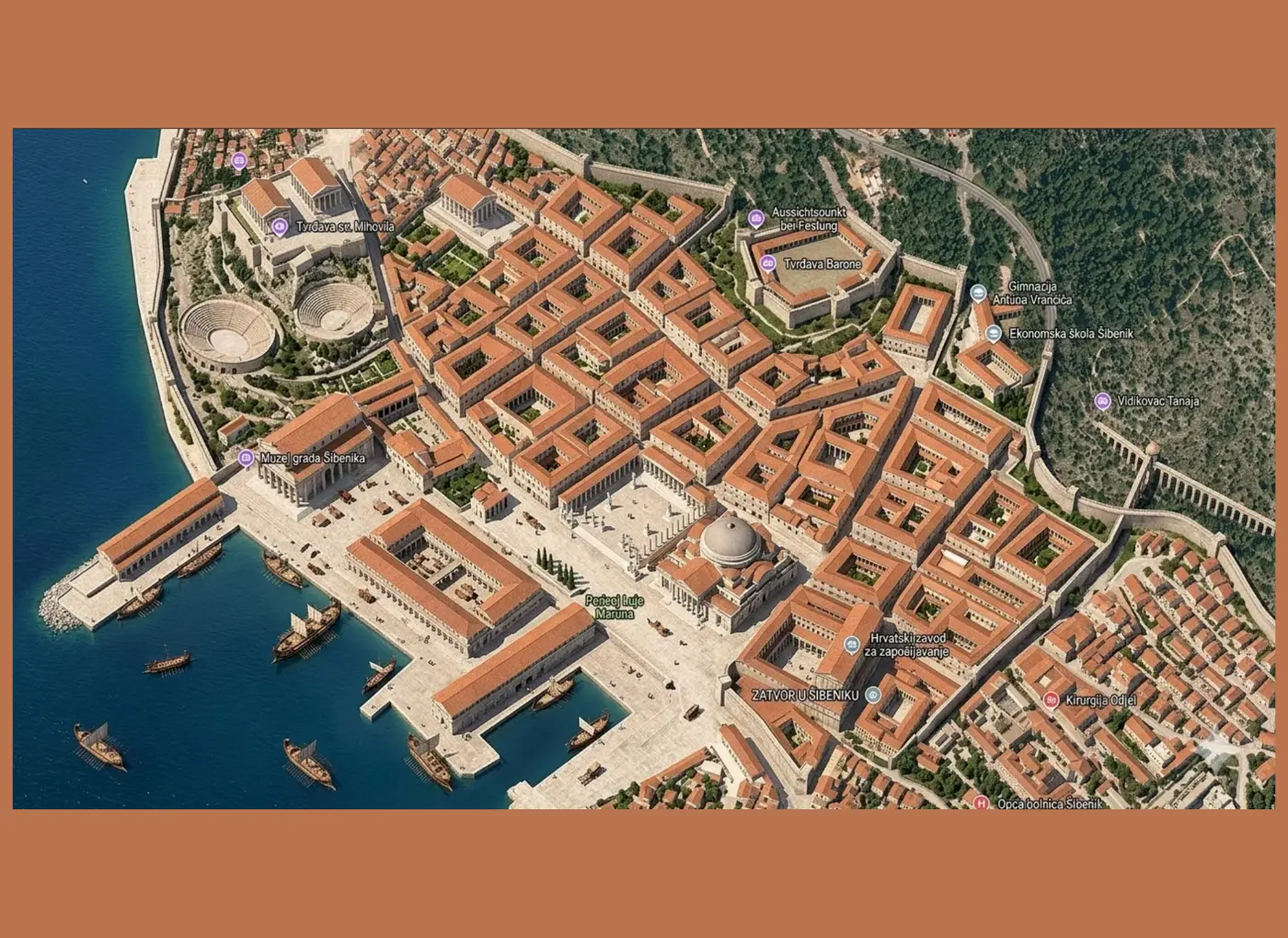 Google Earth ilustrirao je kako bi Šibenik danas izgledao da nismo porazili fašiste i njihove ‘Za dom spremne’