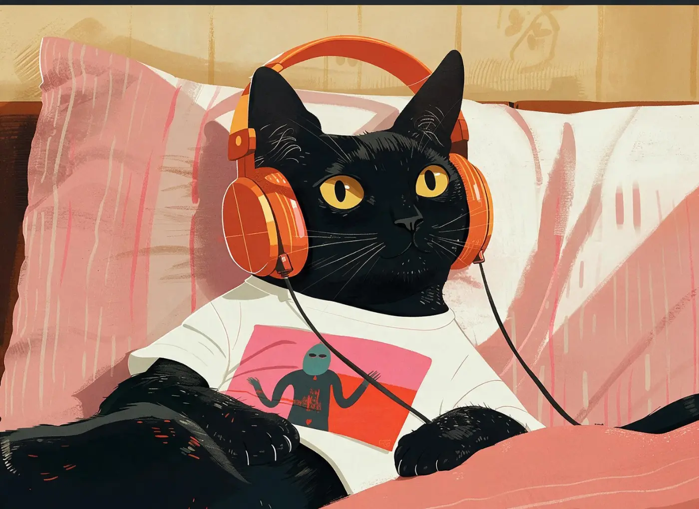 macke-glazba-ilustracija2 Zanimaju ih visoki tonovi i ritmovi nalik predenju: Kakvu muziku vole mačke?