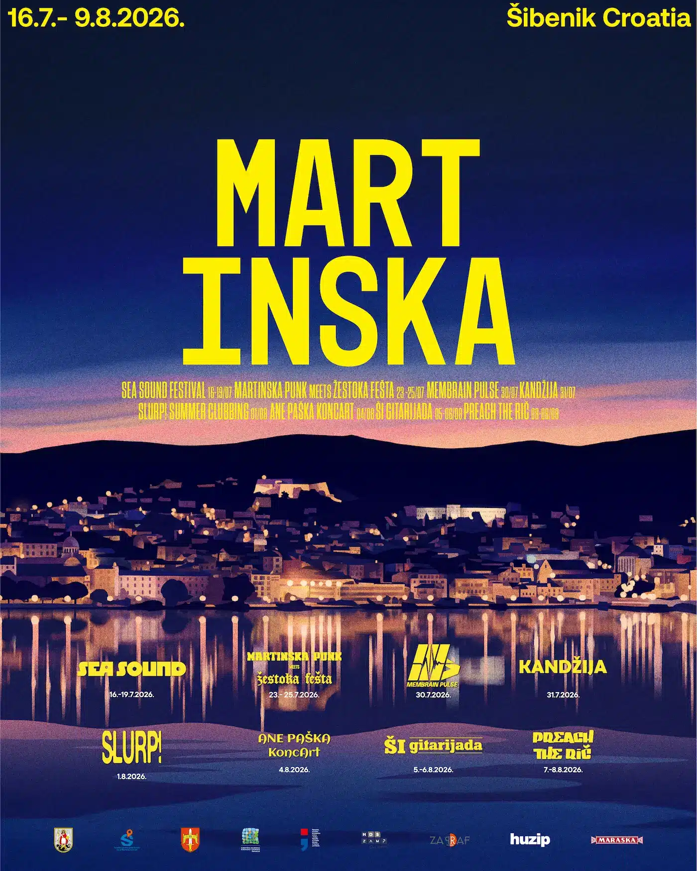 Sea Sound festival otvara ljetnu sezonu na Martinskoj: Ukupno bit će osam glazbenih događanja