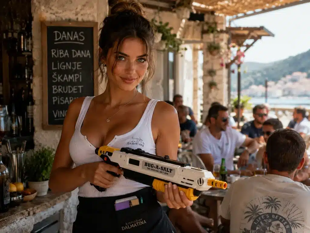 puska-na-sol1 Živciraju vas muhe? Predstavljamo vam hit pušku s laserskim nišanom i solnim punjenjem