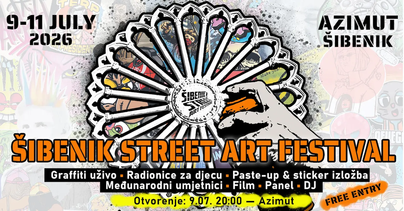 sibenik-street-art-20263 Šibenik, velika galerija na otvorenom: Stižu umjetnici iz četiri europske zemlje, Arsen će dobiti mural